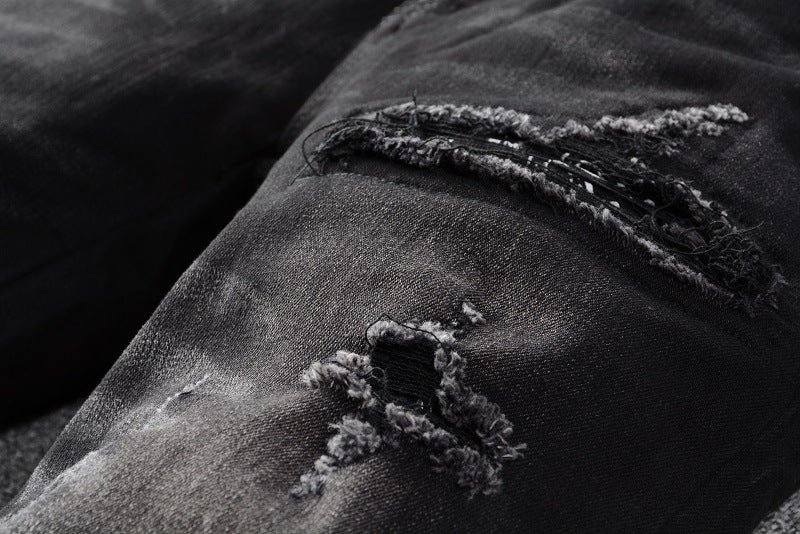 RIPPED V1 DENIM | BLACK