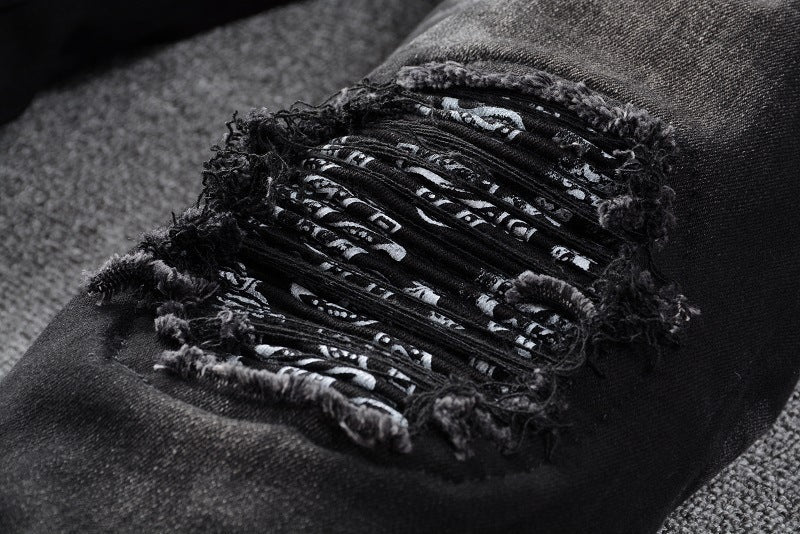 RIPPED V1 DENIM | BLACK