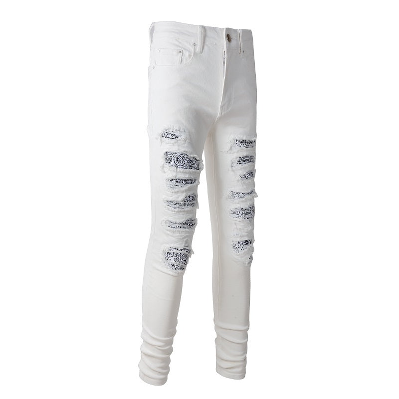 RIPPED DENIM | WHITE