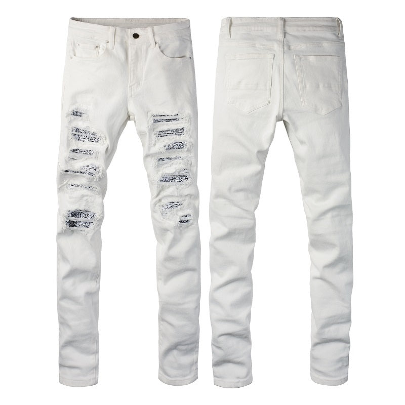 RIPPED DENIM | WHITE