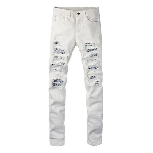 RIPPED DENIM | WHITE